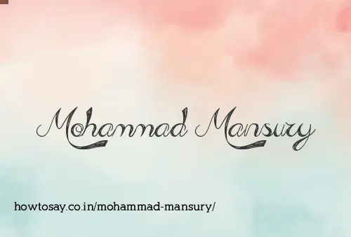 Mohammad Mansury