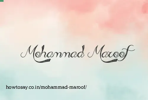 Mohammad Maroof