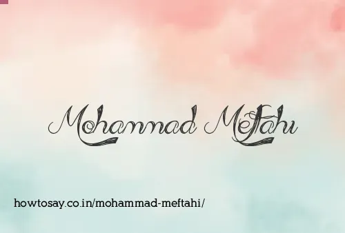 Mohammad Meftahi