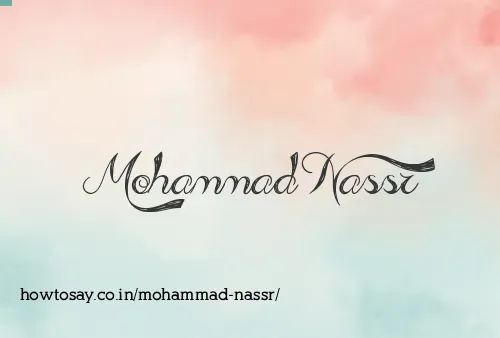Mohammad Nassr