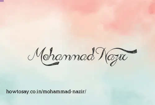 Mohammad Nazir