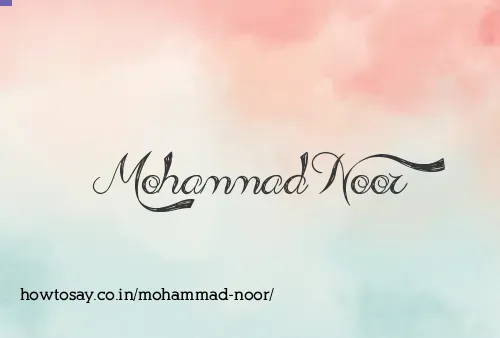 Mohammad Noor