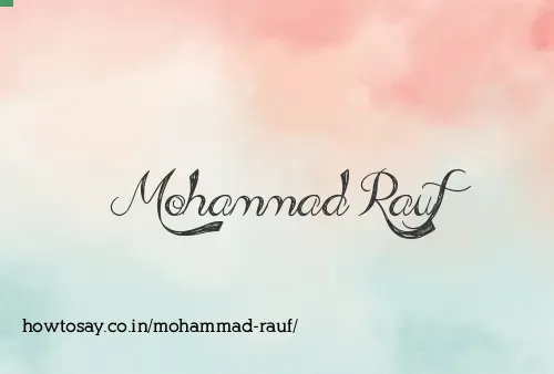Mohammad Rauf