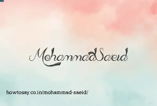 Mohammad Saeid