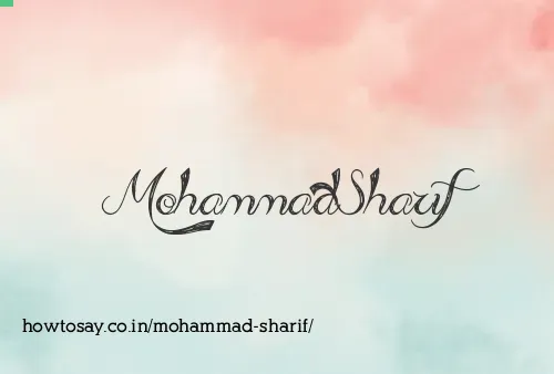 Mohammad Sharif