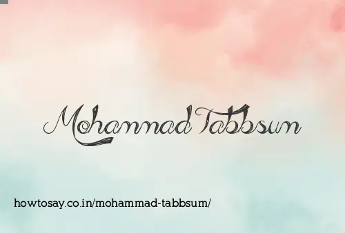 Mohammad Tabbsum