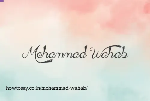 Mohammad Wahab