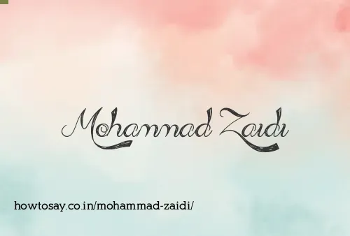 Mohammad Zaidi