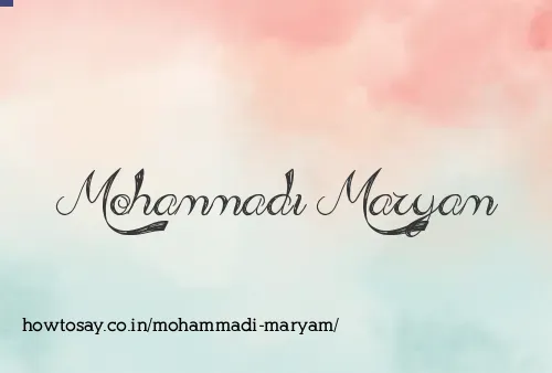 Mohammadi Maryam