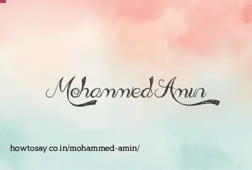 Mohammed Amin