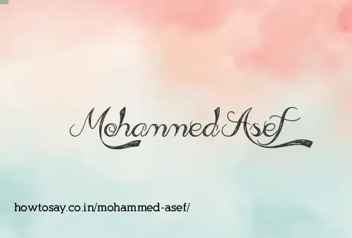 Mohammed Asef