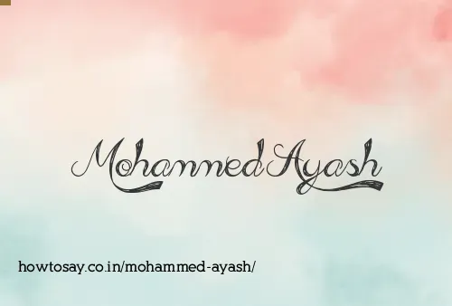 Mohammed Ayash