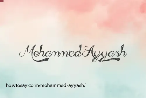 Mohammed Ayyash