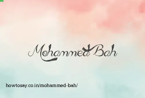 Mohammed Bah