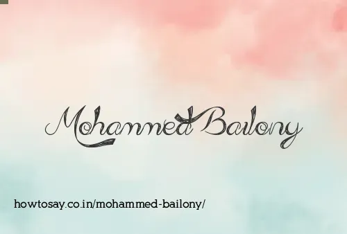 Mohammed Bailony