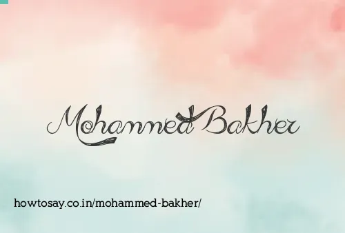 Mohammed Bakher