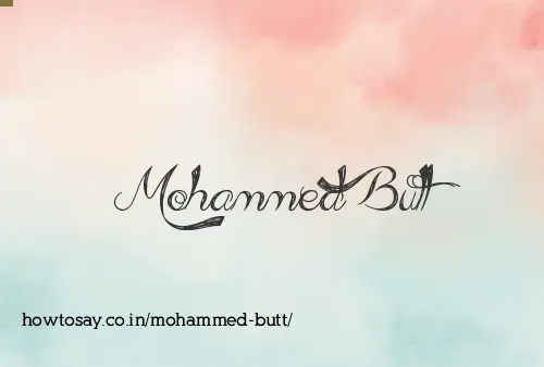 Mohammed Butt