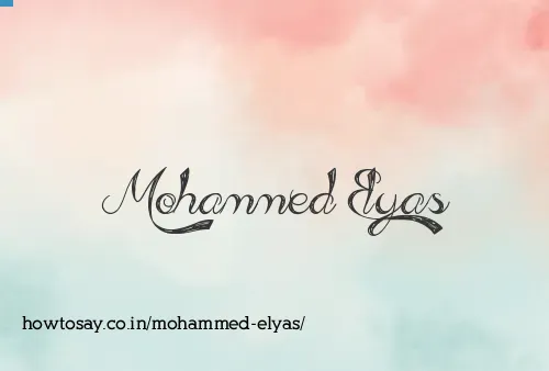 Mohammed Elyas