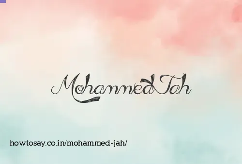 Mohammed Jah