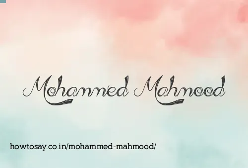 Mohammed Mahmood