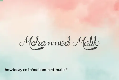 Mohammed Malik