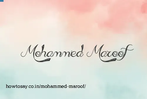 Mohammed Maroof