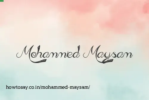 Mohammed Maysam
