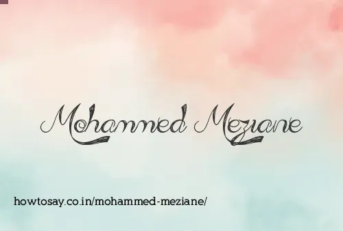 Mohammed Meziane