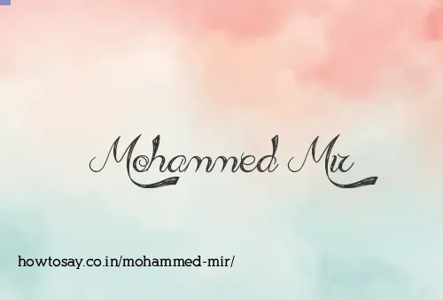 Mohammed Mir