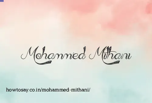 Mohammed Mithani