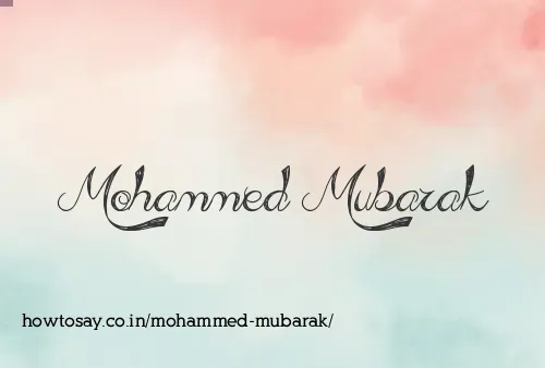 Mohammed Mubarak