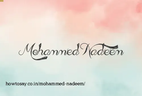 Mohammed Nadeem