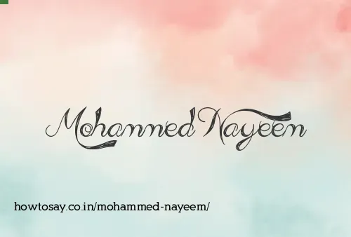 Mohammed Nayeem