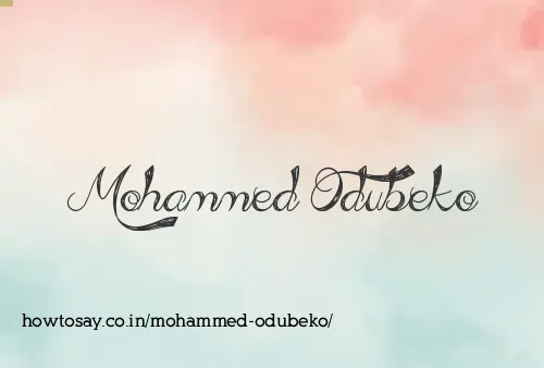 Mohammed Odubeko