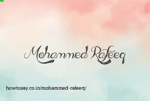 Mohammed Rafeeq