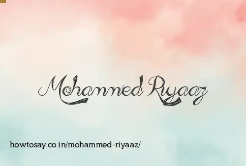 Mohammed Riyaaz