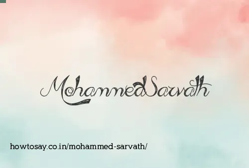 Mohammed Sarvath