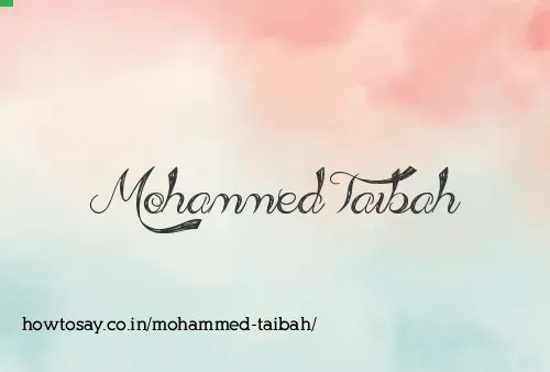 Mohammed Taibah