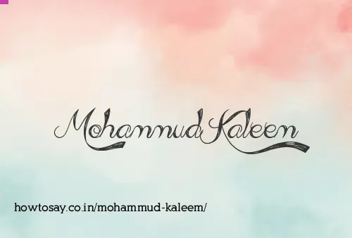 Mohammud Kaleem