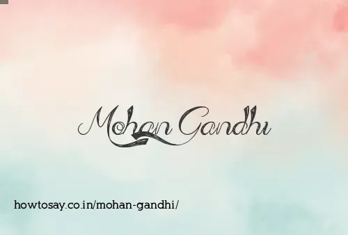 Mohan Gandhi