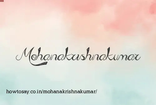 Mohanakrishnakumar