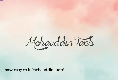 Mohauddin Taeb