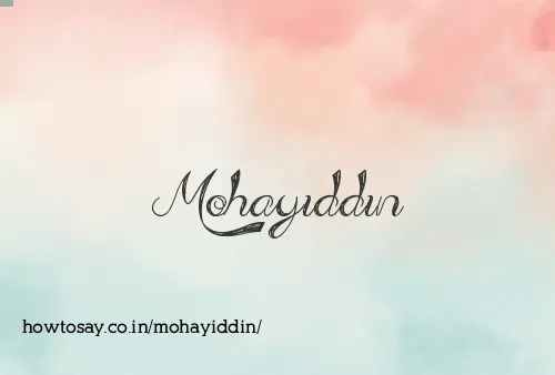 Mohayiddin
