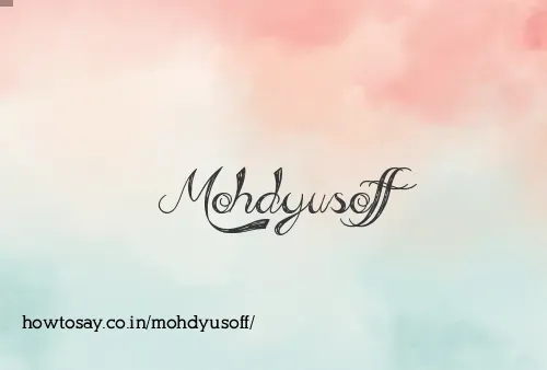 Mohdyusoff