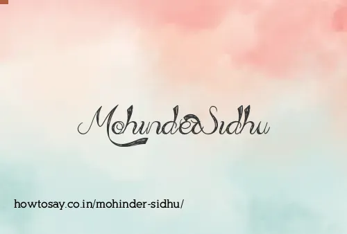 Mohinder Sidhu