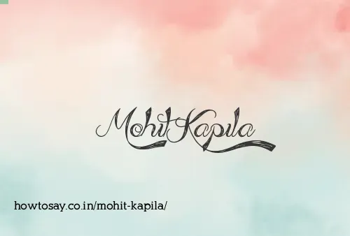 Mohit Kapila