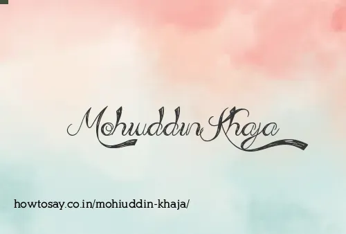 Mohiuddin Khaja
