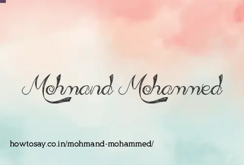 Mohmand Mohammed