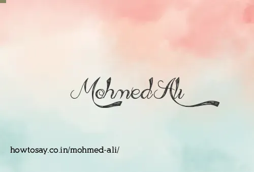Mohmed Ali