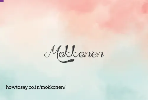Mokkonen